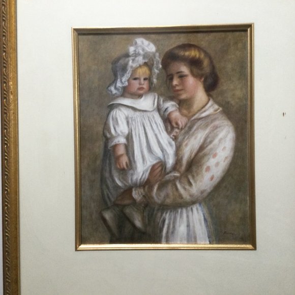 Pierre Auguste Renoir -Portrait of Claude and Renee -art print framed small - Picture 4 of 6